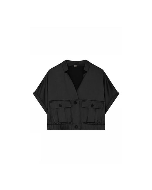 GUSTAV Black Utility-Inspirierte Jacke Blazer Schwarz