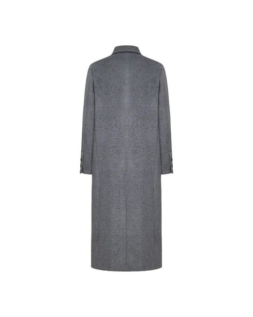 Kaos Gray Double-Breasted Coats