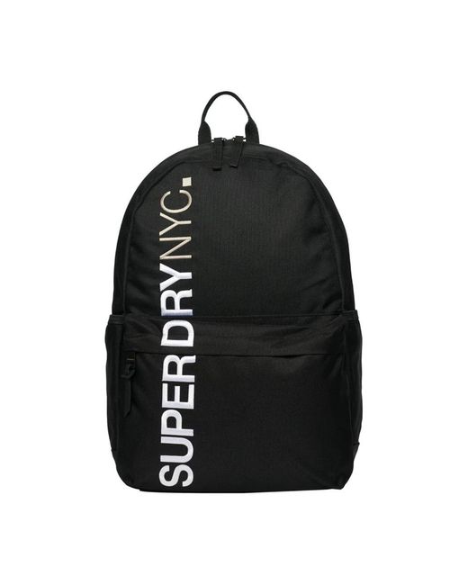 Superdry Tassen ,Zwart ,Leer Nyc Montana Stadsrugzak in het Black
