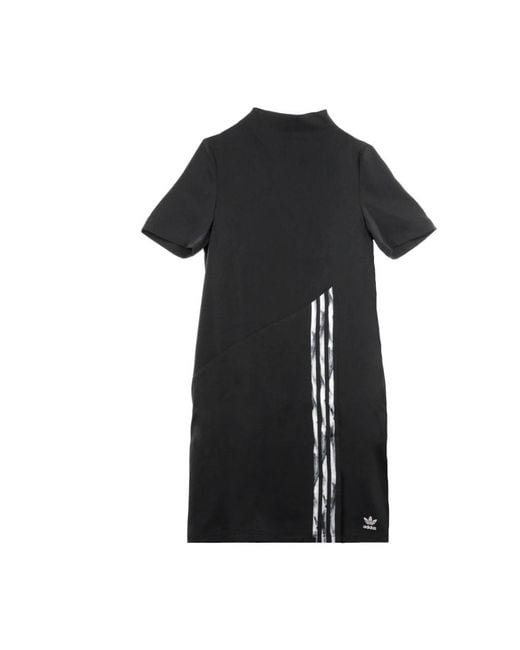 Adidas Kleedjes ,Zwart ,Polyester Zwarte Jurk Met Danielle Cathari-Design in het Black