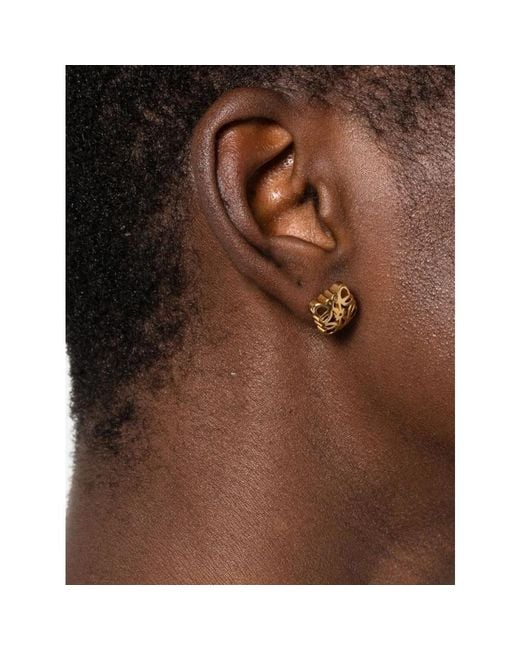 Earrings Loewe en coloris Metallic