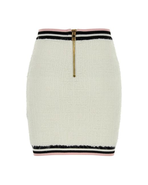 Balmain Natural Short Skirts