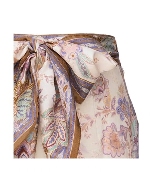 Zimmermann Brown Short Shorts