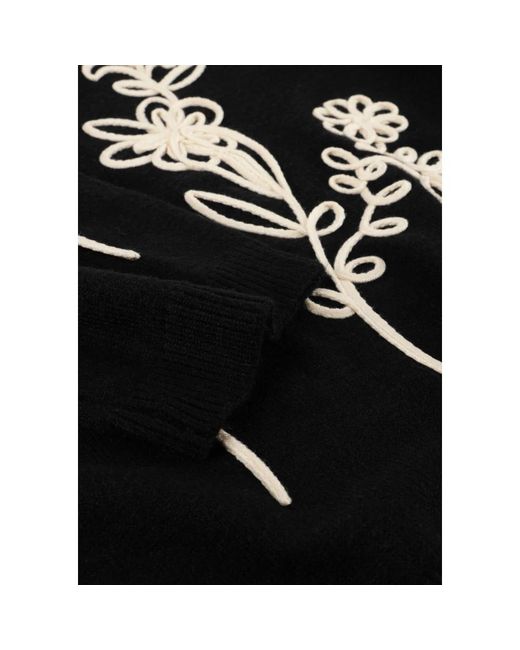 Object Truien & Vesten ,Zwart ,Zwarte Gebreide Pullover Voor Vrouwen in het Black