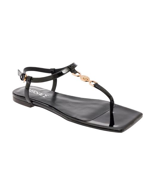 Versace Brown Flat Sandals