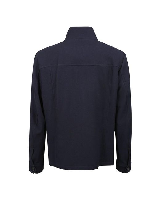 Fay Jassen ,Blauw ,Denim Honeycomb Jas in het Blue voor heren