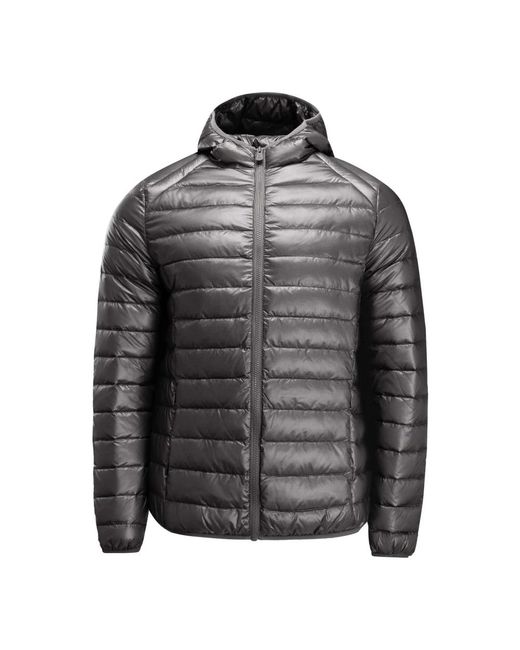 J.O.T.T Jassen ,Grijs ,Ripstop Jas Met Capuchon in het Gray voor heren