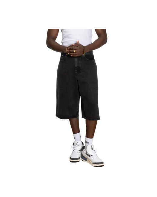 PATTA Black Denim Shorts for men