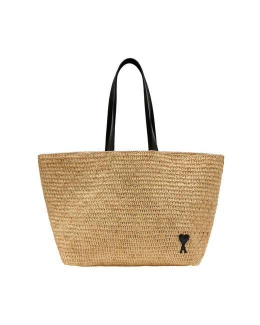 AMI Brown Tote Bags