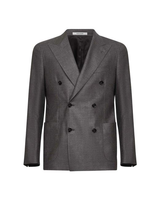 Tagliatore Double-Breasted Blazer in het Gray voor heren