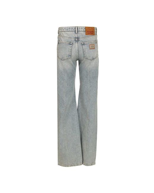 Dolce & Gabbana Gray Flared Jeans