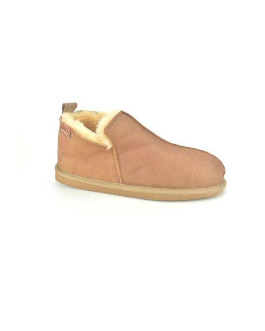 Shepherd Schoenen ,Bruin ,Wol Loafers in het Natural voor heren