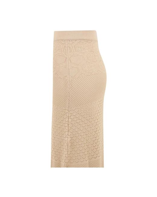 Akep Rokken ,Polyester Lange Rok in het Natural