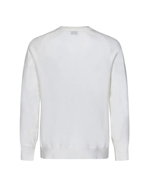 C P Company White Round-Neck Knitwear for men