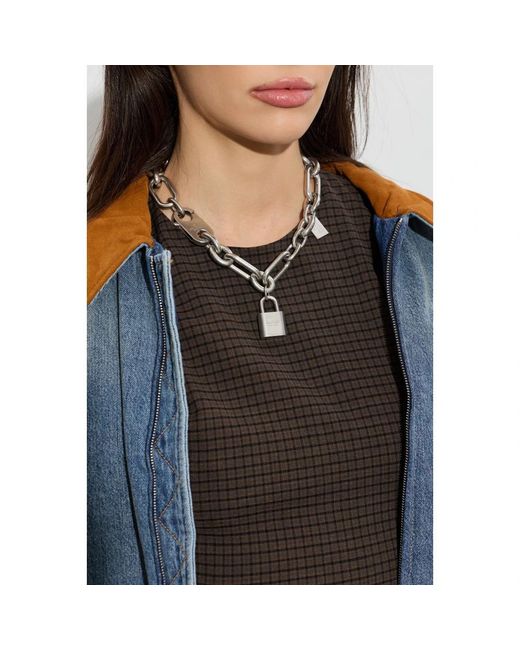 Necklaces Acne en coloris Metallic