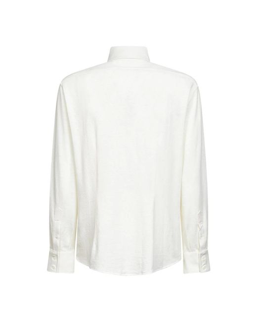 Brunello Cucinelli White Formal Shirts for men