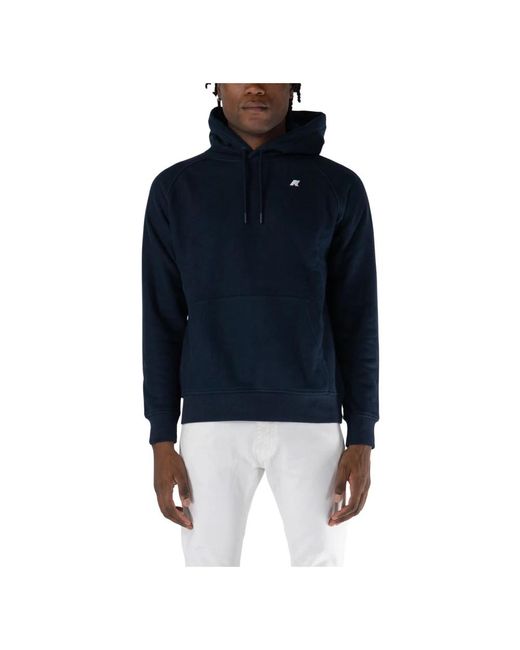 K-Way Blue Hoodies for men