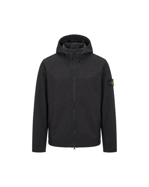 Stone Island Black Light Jackets for men