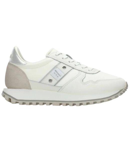 Blauer Schoenen ,Wit ,Leer Millen 03 Sneaker in het White