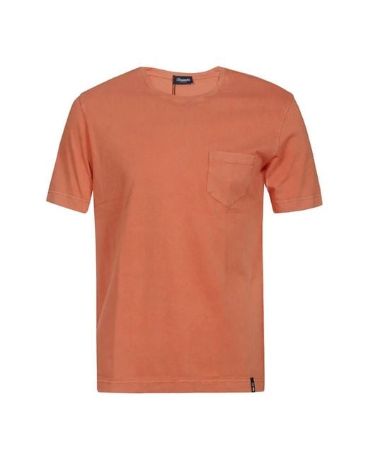 Drumohr Orange T-Shirts for men