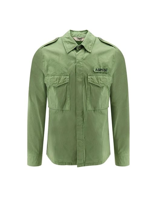 Aspesi Green Casual Shirts for men