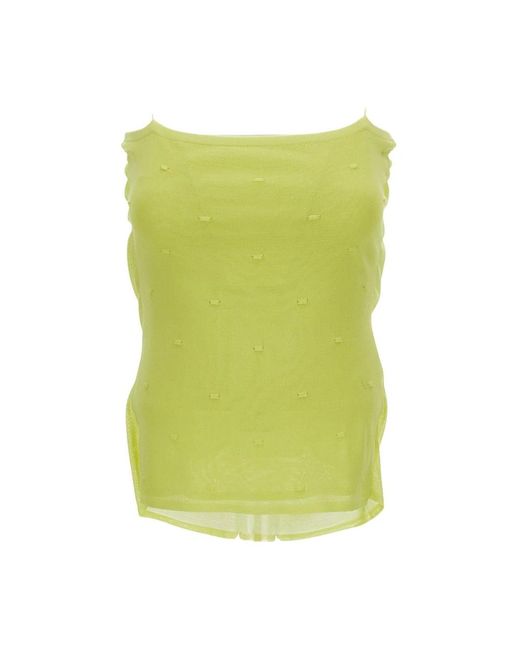Jacquemus Green Sleeveless Tops