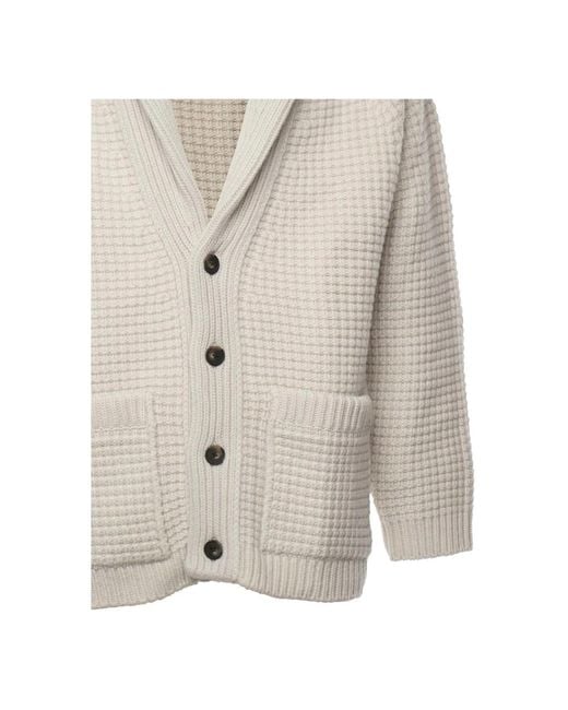 Cardigans Eleventy de hombre de color White