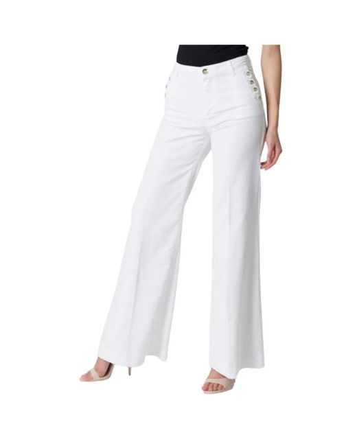 Kocca White Wide Trousers