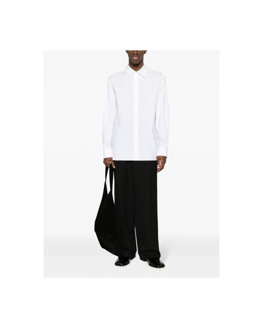 The Row Black Wide Trousers for men