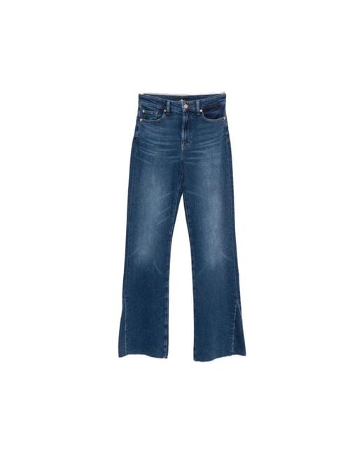 7 For All Mankind Blue Bootcut Jeans