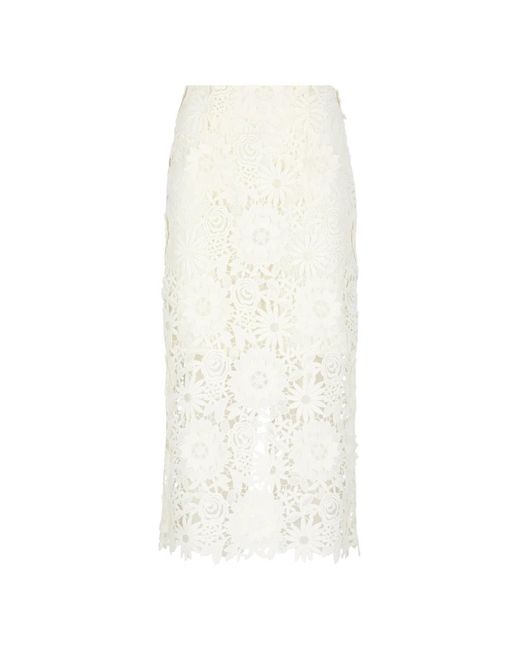 ROTATE BIRGER CHRISTENSEN Midi Skirts in het White