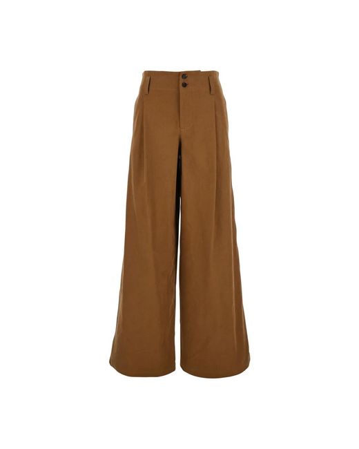 Chloé Wijde Pijpen Broek in het Brown
