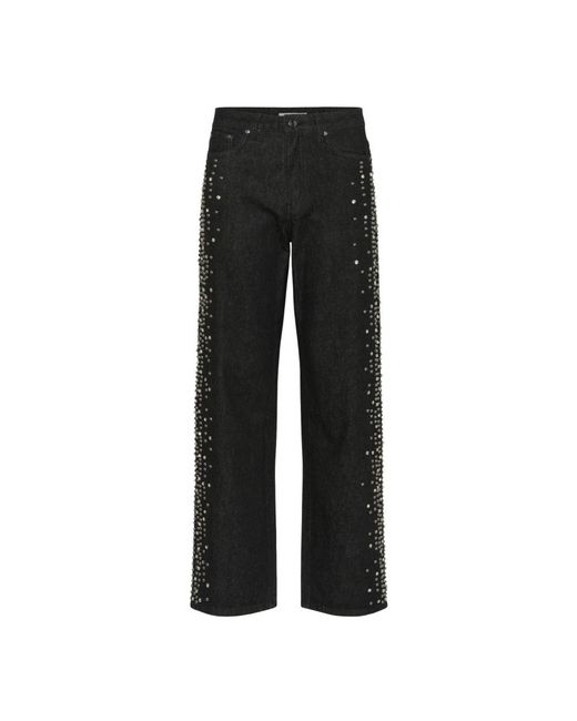 Gestuz Black Straight Jeans