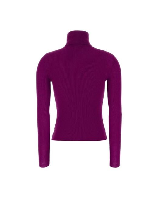 Saint Laurent Purple Turtlenecks