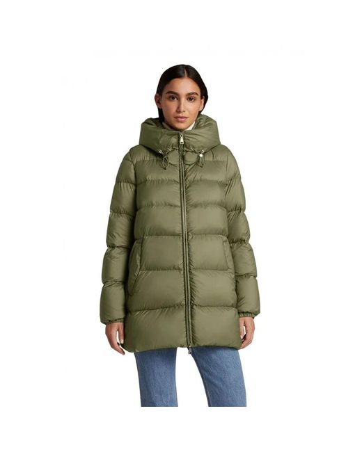 Down coats Add de color Green