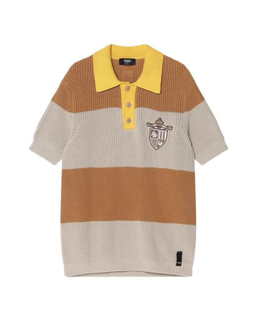 V-Neck Knitwear Fendi de hombre de color Multicolor