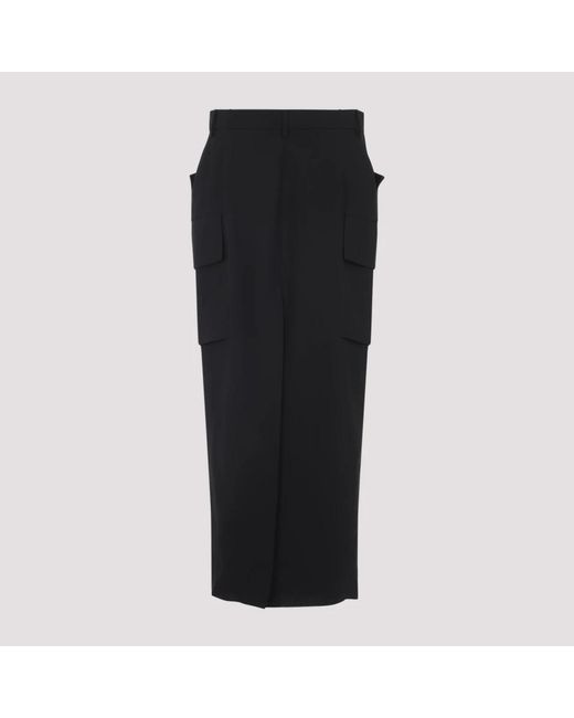 Rick Owens Midi Skirts in het Black