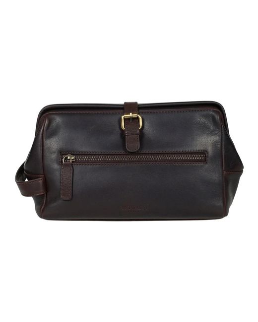 Howard London Black Toilet Bags for men