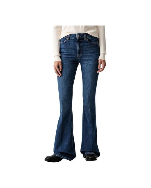 ViCOLO Flared Jeans in het Blue