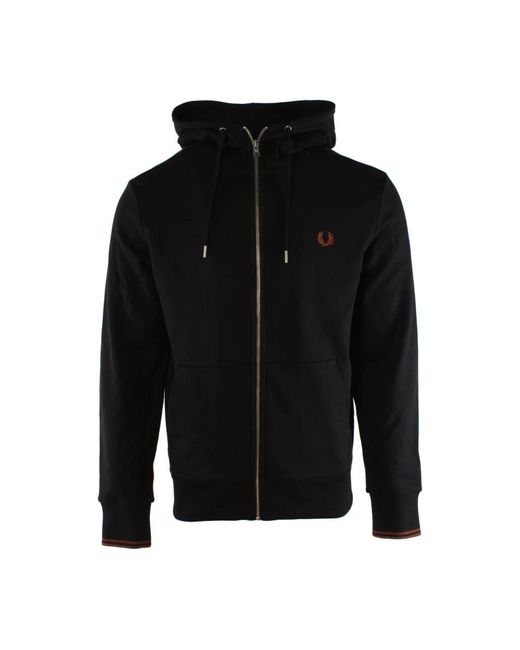 Fred Perry Black Zip-Throughs for men