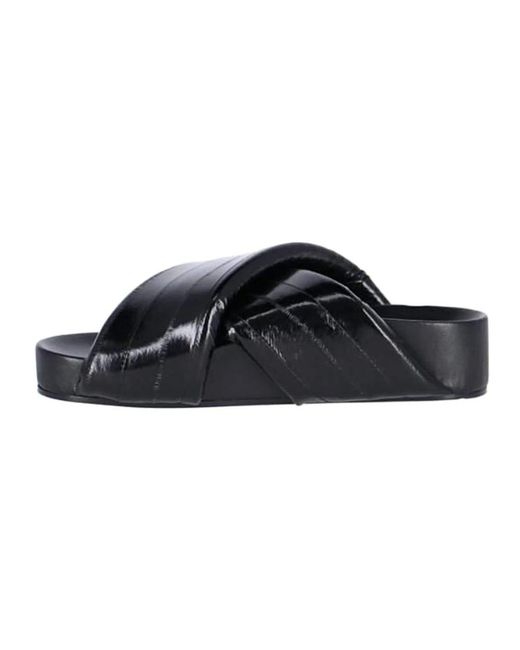 Jil Sander Black Sliders