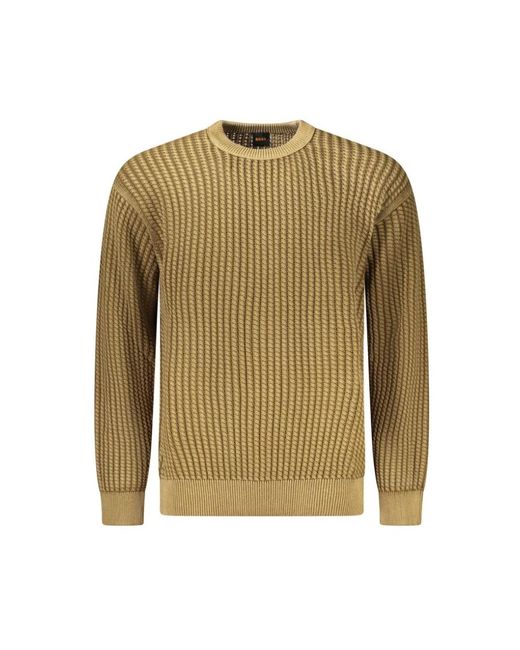 HUGO Green Cotton Sweater for men