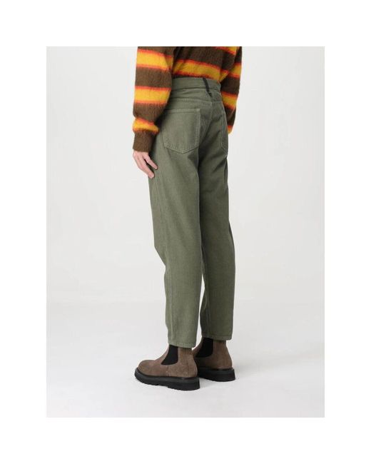 AMISH Grüne Cordhose Mit Lockerer Passform in Green für Herren