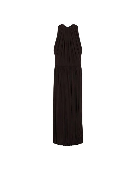 Alaïa Black Ebony Twisted Jersey Dress