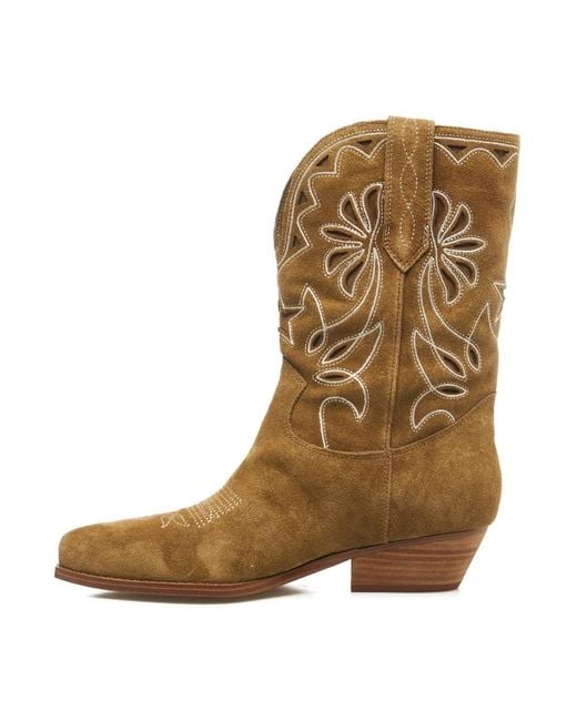 Guess Brown Cowboy Boots