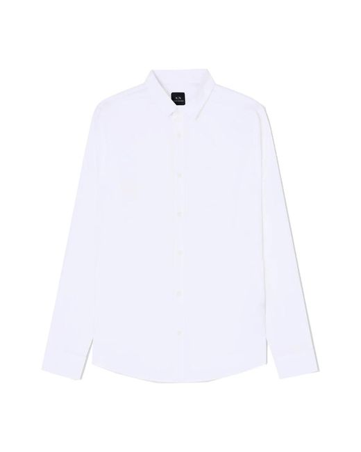 ARMANI EXCHANGE White Formal Shirts for men