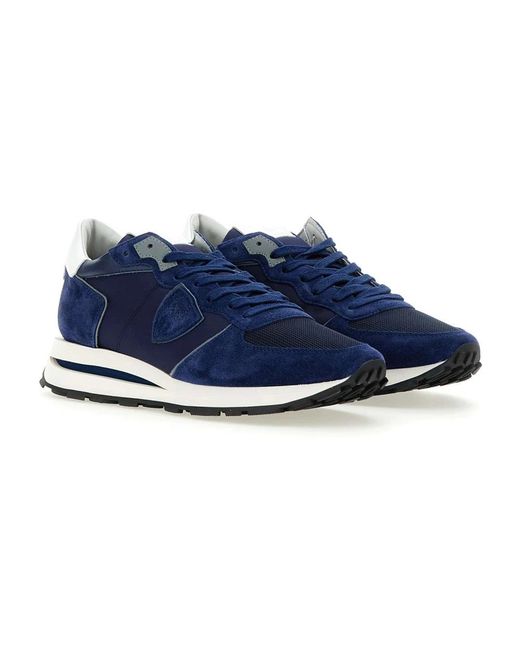 Philippe Model Blue Sneakers for men