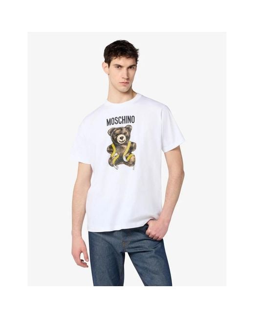 Moschino White T-Shirts for men