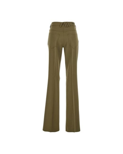 The Attico Green Wide Trousers
