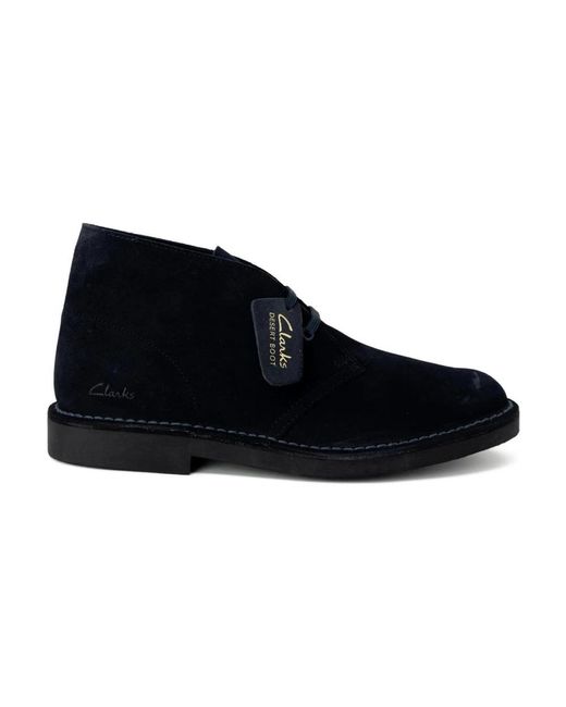Clarks Blue Lace-Up Boots for men